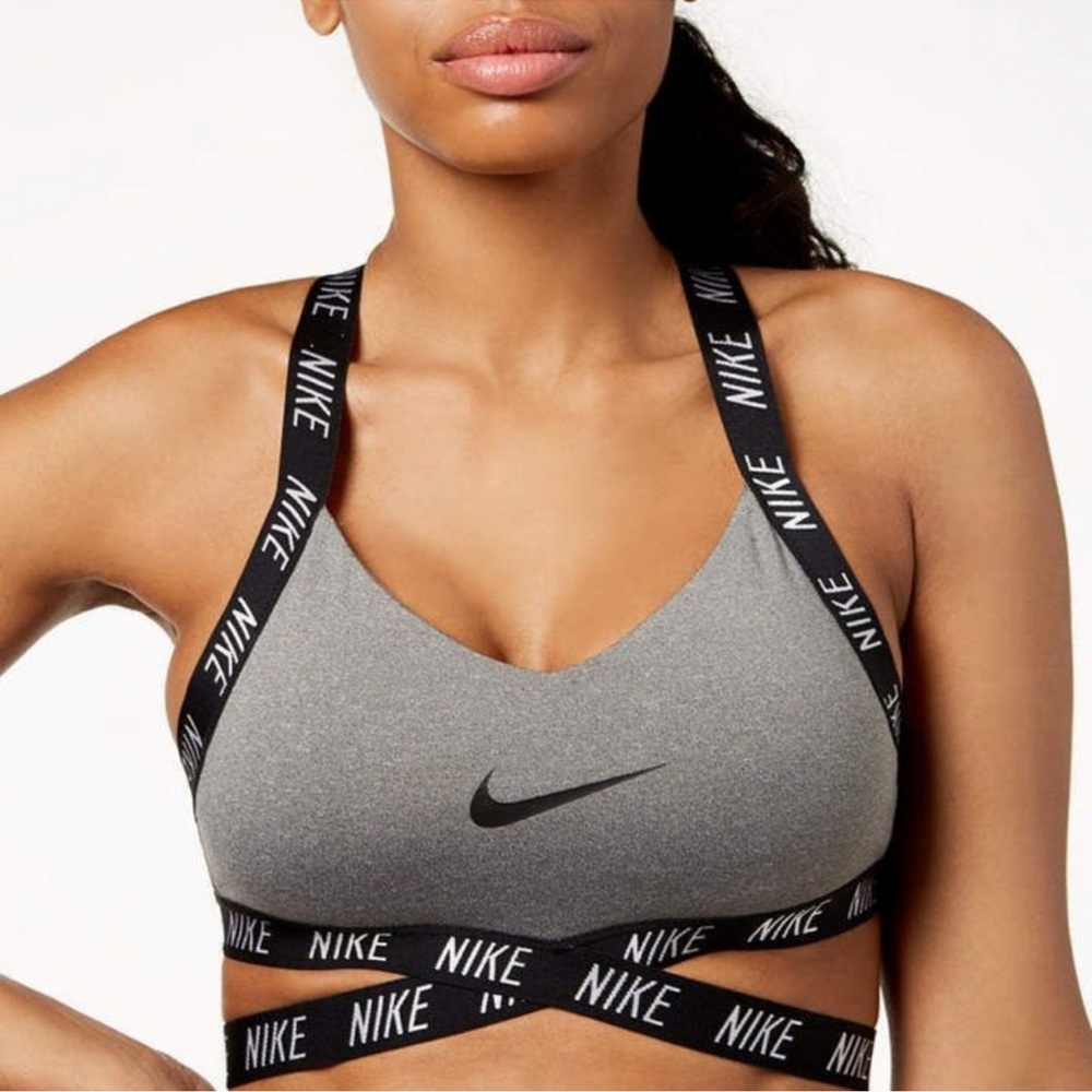 Nike Indy Logo Strappy Sports Bra